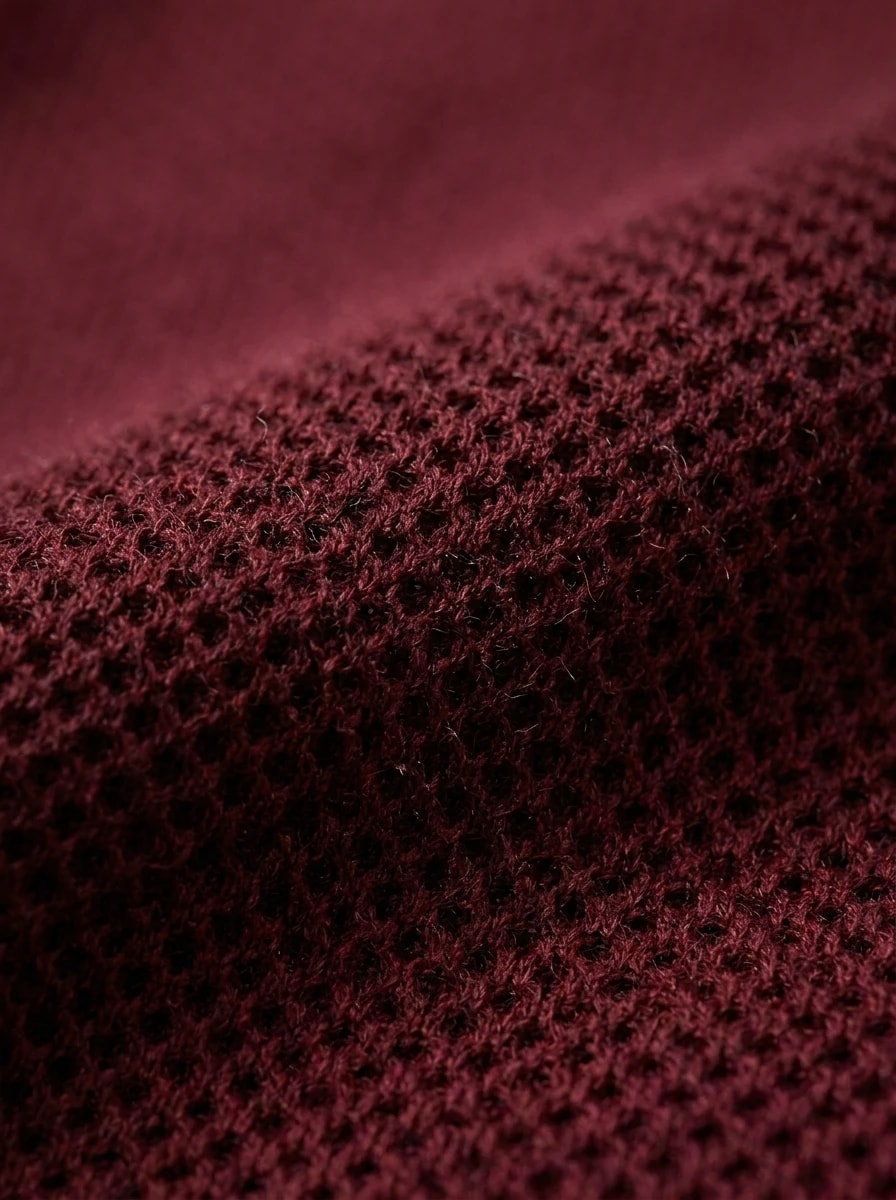 Polo OLDMAN Cổ Caro Đỏ Burgundy 7