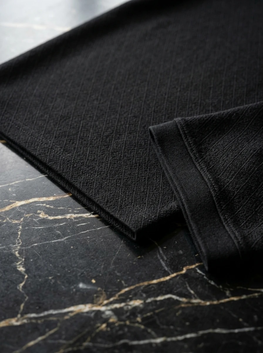 Polo OLDMAN Zip Khóa Hy Lạp Đen Quý Phái 6
