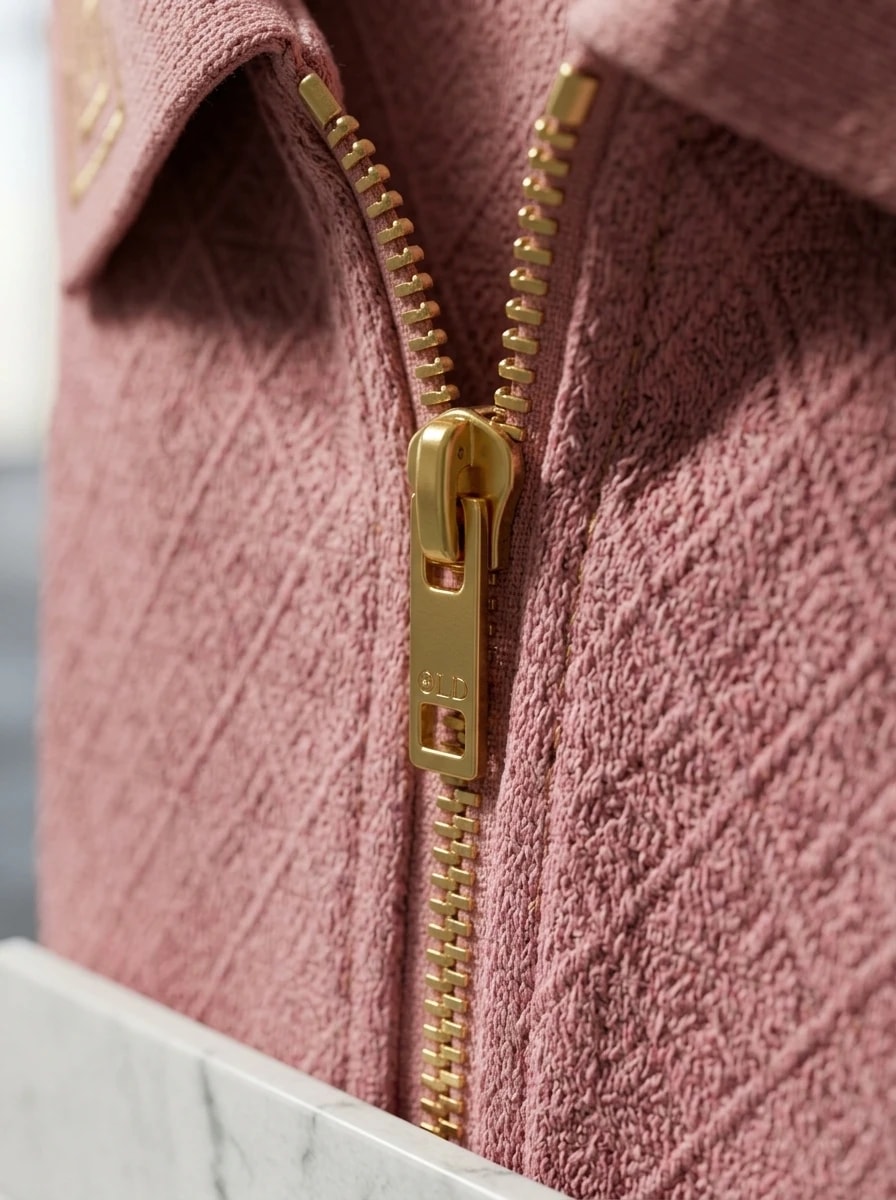 Polo OLDMAN Zip Khóa Hy Lạp Hồng Pastel 5