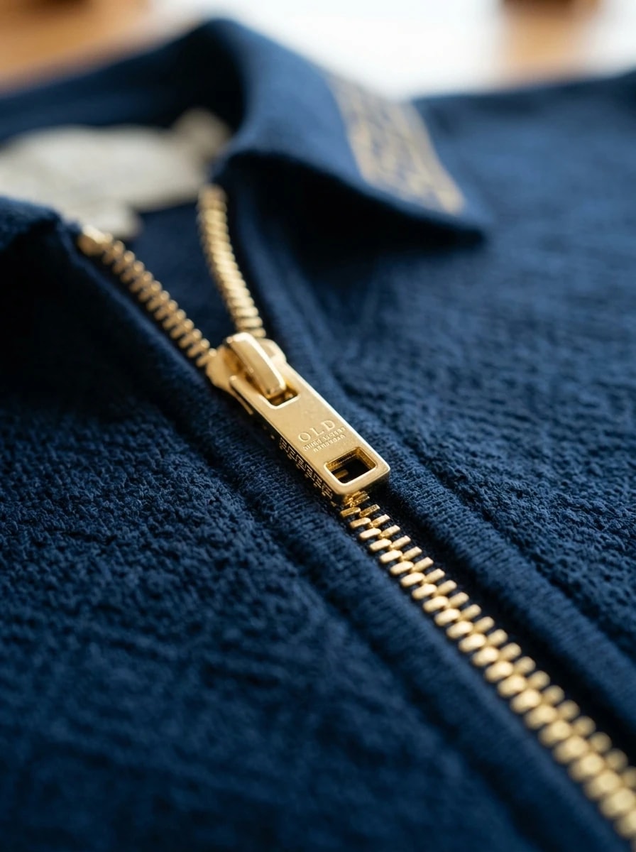 Polo OLDMAN Zip Khóa Hy Lạp Xanh Navy 5