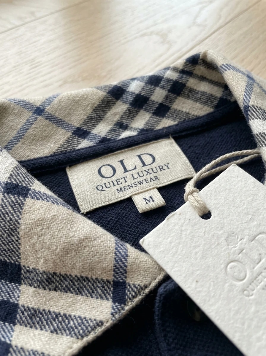Polo OLDMAN Cổ Caro Xanh Navy 4