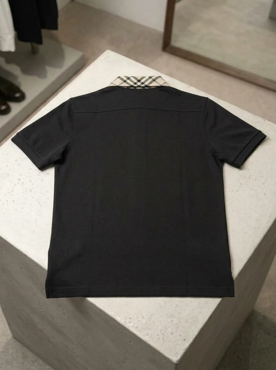 Polo OLDMAN Cổ Caro Đen - Góc nhìn khác