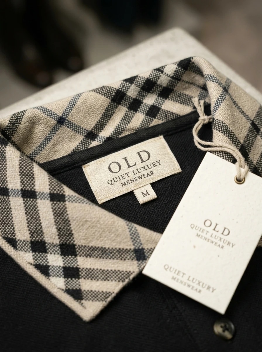 Polo OLDMAN Cổ Caro Đen 4
