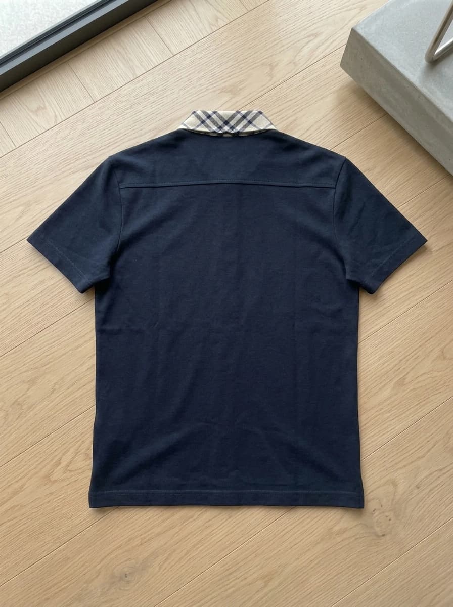 Polo OLDMAN Cổ Caro Xanh Navy - Góc nhìn khác